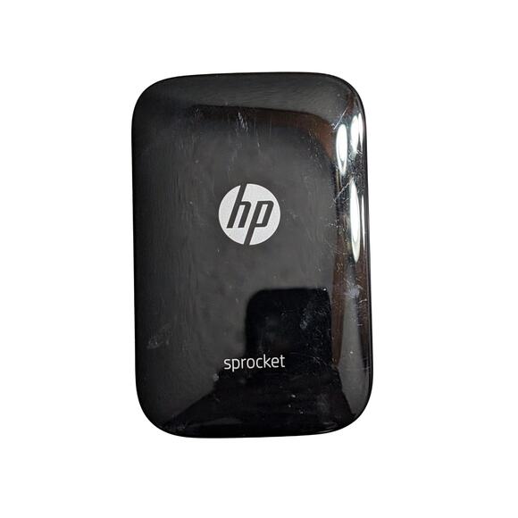 HP Sprocket Portable Photo Printer Black White - USED - Picture 1 of 6